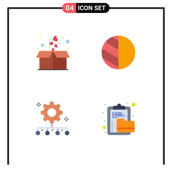 Thematic Vector Flat Icons Editable Sysymbols Box Team Performance Package — Archivo Imágenes Vectoriales