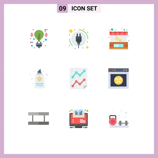 Universal Icon Symbols Group Modern Flat Colors Data Valentines Day — 스톡 벡터