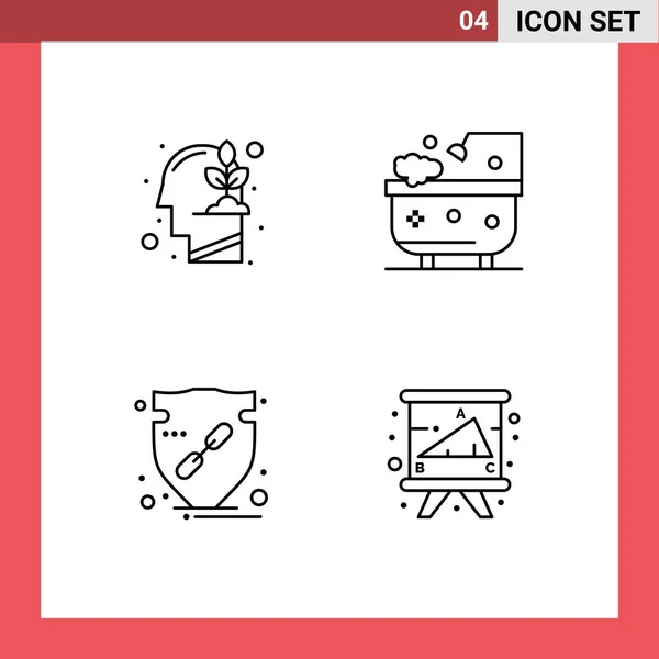 Universal Icon Symbols Gruppo Moderne Filledline Flat Colors Human Verifica — Vettoriale Stock
