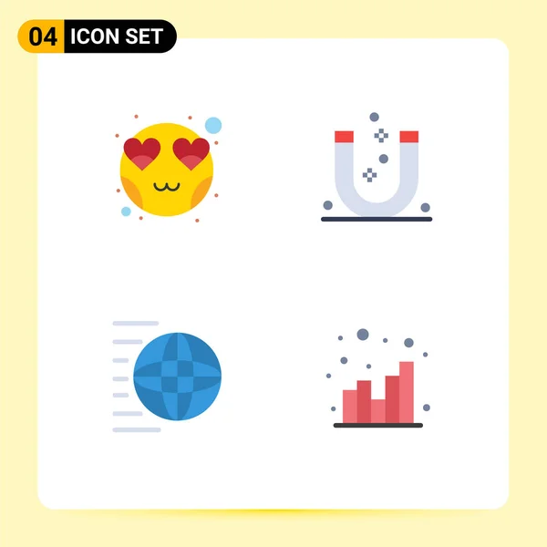 User Interface Flat Icon Pack Signes Symboles Modernes Émeute Livraison — Image vectorielle