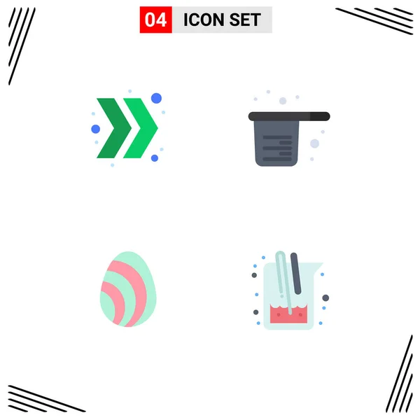 Creative Icons Modern Signs Sysymbols Arrow Eastre Baking Cups Spring — Vector de stock