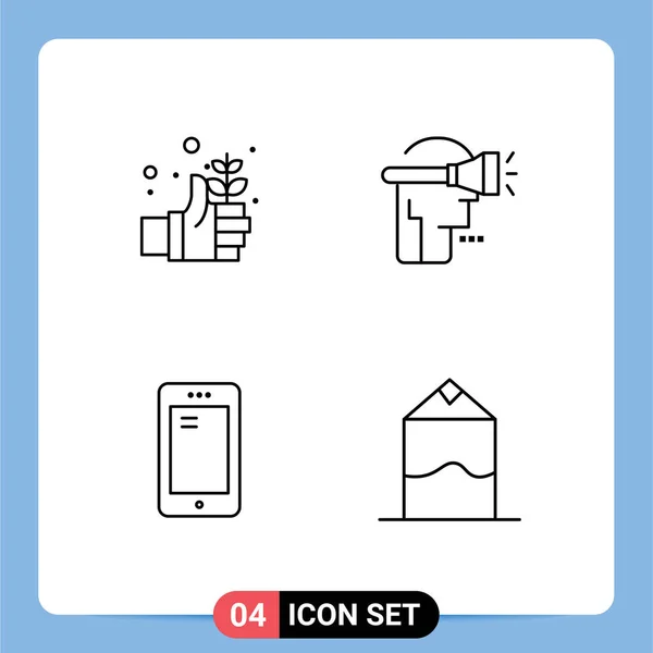 Universal Icon Symbols Group Modern Filledline Flat Colors Earth Smart — Stockový vektor