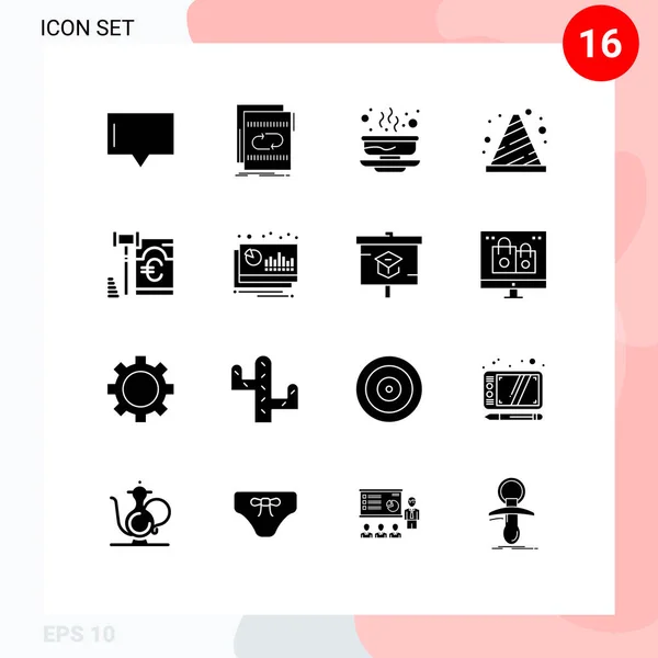 User Interface Solid Gyph Pack Modern Signs Sysymbols Sign Buoy — Archivo Imágenes Vectoriales