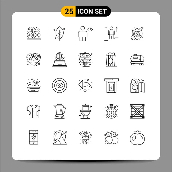 Creative Icons Современные Знаки Символы Творчества Человек Тело Стрелка Пользователь — стоковый вектор