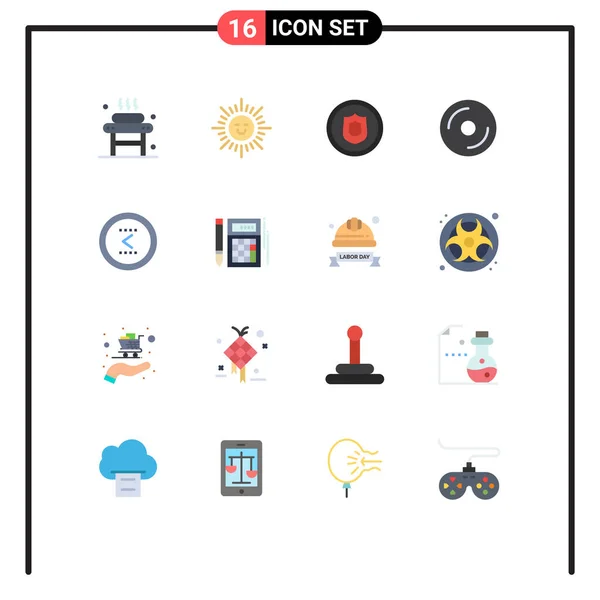 Set Modern Icons Symbols Jelek Nyíl Média Díj Dvd Szerkesztő — Stock Vector