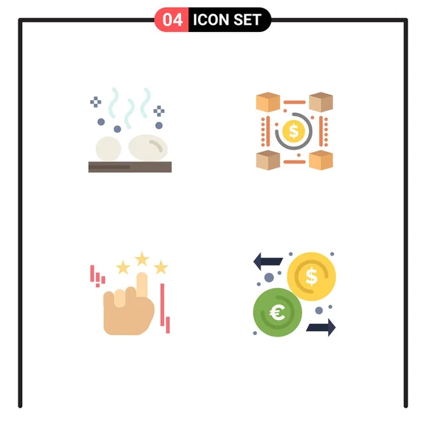 Stock Vector Icon Pack Line Signs Symbols Beauty Payments Stone — 스톡 벡터