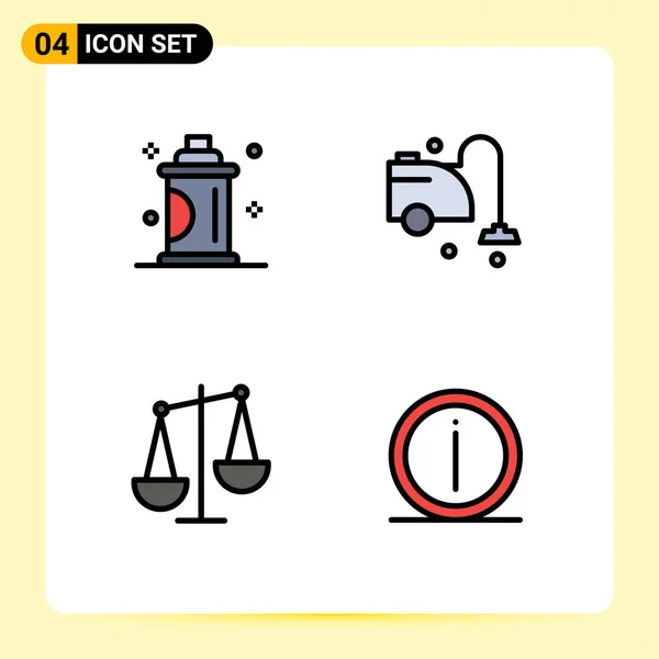 Set Modern Icons Sysymbols Signs Beauty Balance Salon Cleaner Finance — Vector de stock