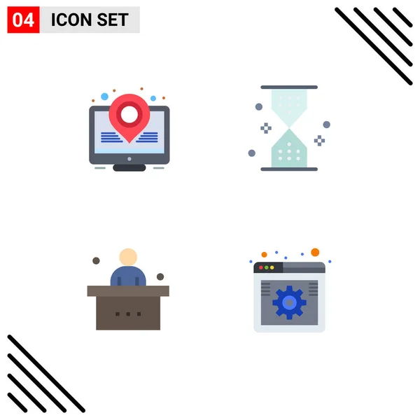 Student Editable Vector Design Elements 미디어용 현대적 아이콘 부호와 — 스톡 벡터