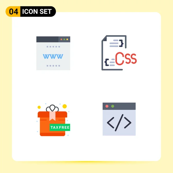 Universal Flat Icons Set Web Mobile Applications Internet Grátis Site —  Vetores de Stock