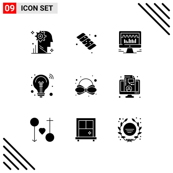 Universal Icon Symbols Group Modern Solid Glyphs Carnival Smart Solution — Vetor de Stock