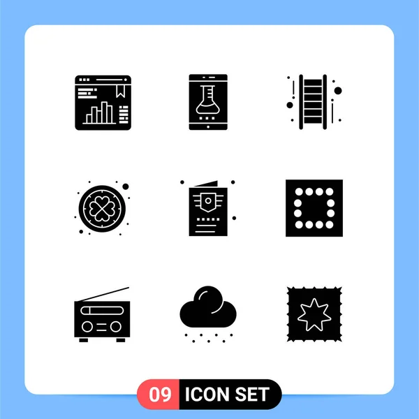 Creative Icons Modern Jelek Szimbólumok Repülés Patrick Okostelefon Alkalmazás Siker — Stock Vector