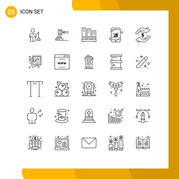 Universal Icon Symbols Group Modern Lines Reading Book Action Legal — Stockvektor