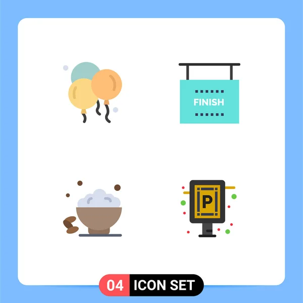 Thematic Vector Flat Icons Editable Sysymbols Balloon Date Parents Day — Vector de stock