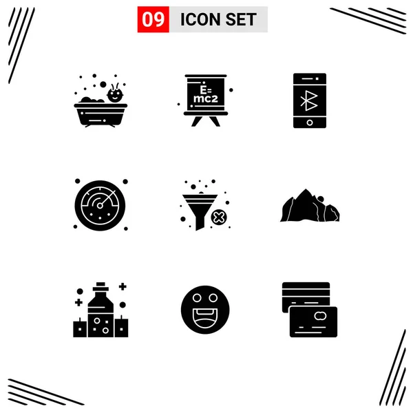 Stock Vector Icon Pack Líneas Símbolos Para Fundición Temporizador Bluetooth — Archivo Imágenes Vectoriales