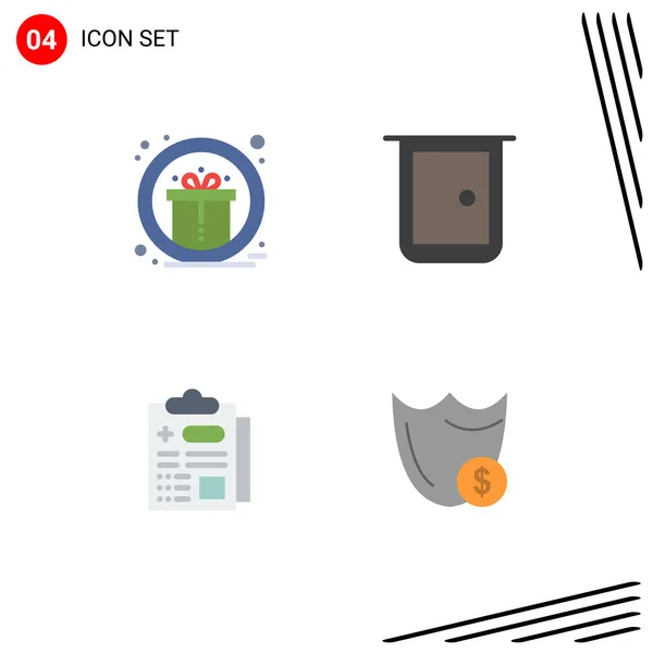 Flat Icon Pack Van Universele Symbolen Van Prijs Gezondheidszorg Beloning — Stockvector