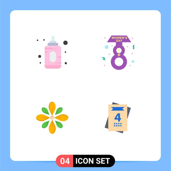Group Flat Icons Signs Symbols Baby Diwali Eight March Celebrate — Stock Vector