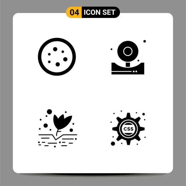 Creative Icons Modern Signs Symbols Biology Agriculture Lab Alert Farming — Stock Vector