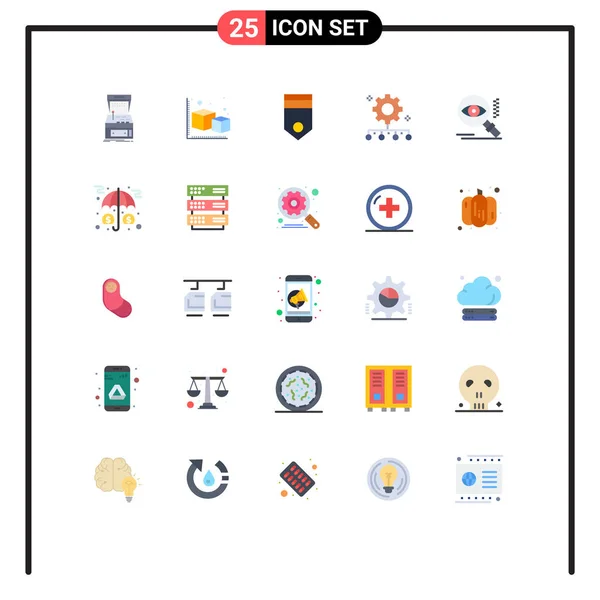 Stock Vector Icon Pack Van Line Signs Symbolen Voor Werkbeheer — Stockvector