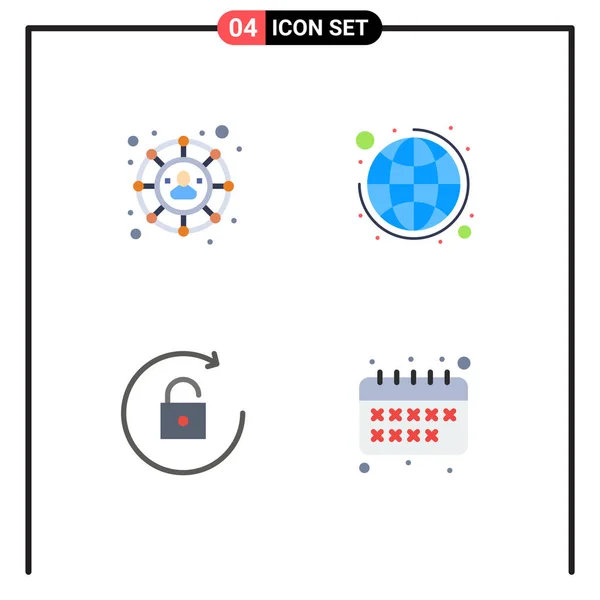 Icons Pictograph Connection Unleap Global Strategy Education Editable Vector Design — 스톡 벡터