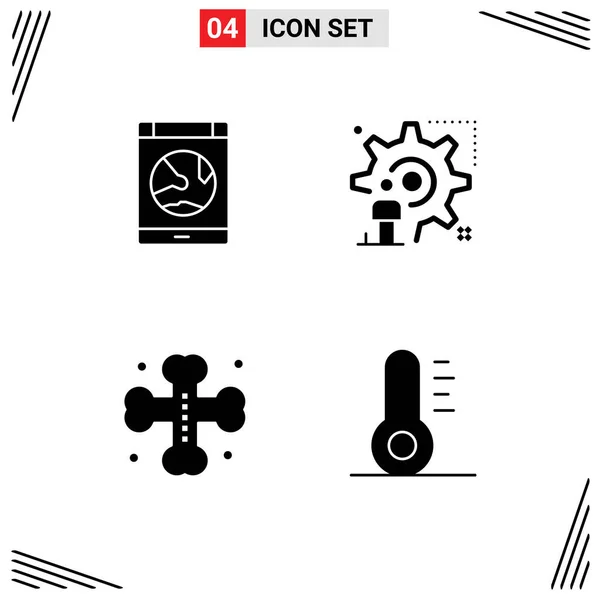 Creative Icons Modern Signs Symbols App Update Online User Cross — Stock Vector