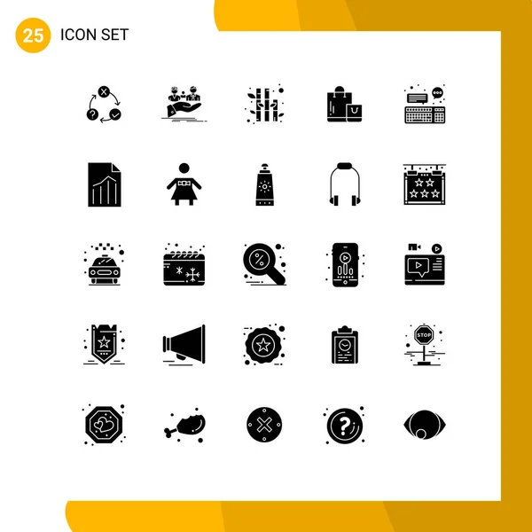 Icône Vectorielle Stock Paquet Signes Symboles Ligne Pour Chat Marché — Image vectorielle