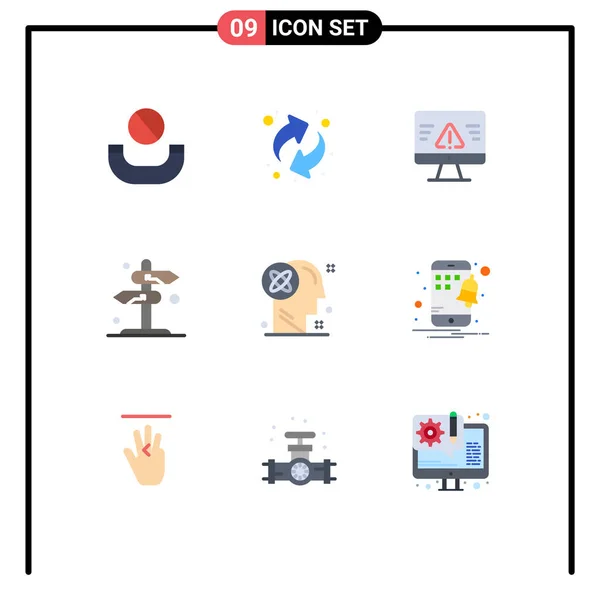 Creative Icons Modern Signs Symbols Processing User Error Arrow Sign — Stock Vector
