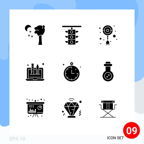Creative Icons Modern Signs Sysymbols Location Graphic Chinese Design Creativity — Vector de stock