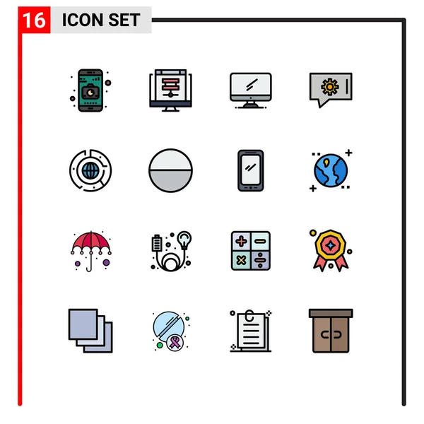 Universal Icon Symbols Group Modern Flat Color Filled Linhas Negócio —  Vetores de Stock
