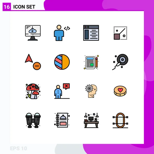 Stock Vector Icon Pack Line Signs Symbols Design Human Resize — 스톡 벡터