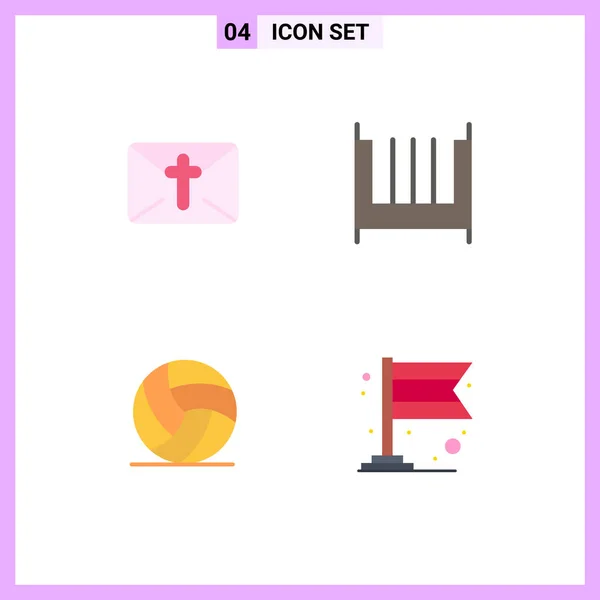 User Interface Pack Basic Flat Icons Massege Ireland Easter Furniture — Stockový vektor