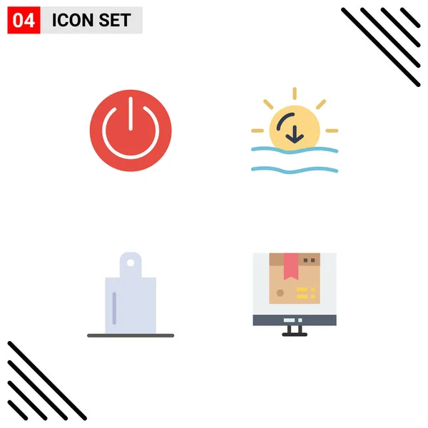 Stock Vector Icon Pack Mit Linienzeichen Und Symbolen Für Basis — Stockvektor