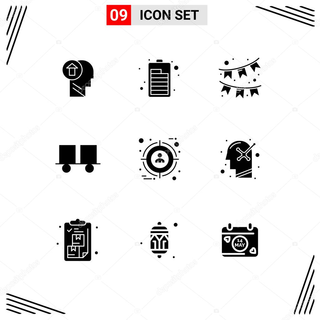 Universal Icon Symbols Group Of 9 Modern Solid Glyphs Of Focus Forklift Truck Electric Forklift Caterpillar Vehicles Editable Vector Design Elements Premium Vector In Adobe Illustrator Ai Ai Format