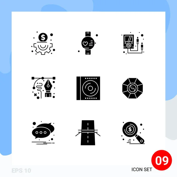 Conjunto Iconos Creativos Universales Simplemente Vector Ilustraciones Para Aplicaciones Web — Vector de stock