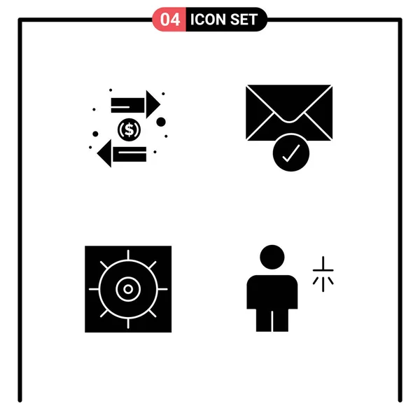 Icône Vectorielle Stock Paquet Signes Symboles Ligne Pour Pièce Engrenages — Image vectorielle