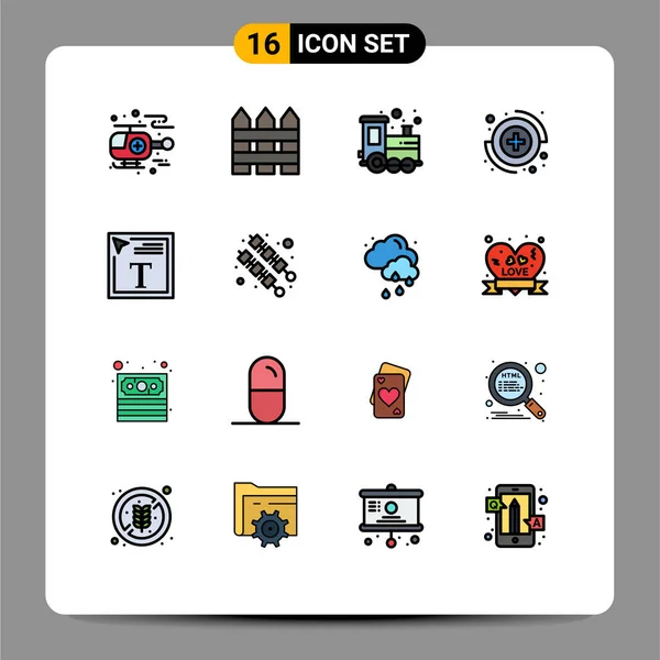 Stock Vector Icon Pack Líneas Signos Símbolos Para Diseño Fuentes — Vector de stock