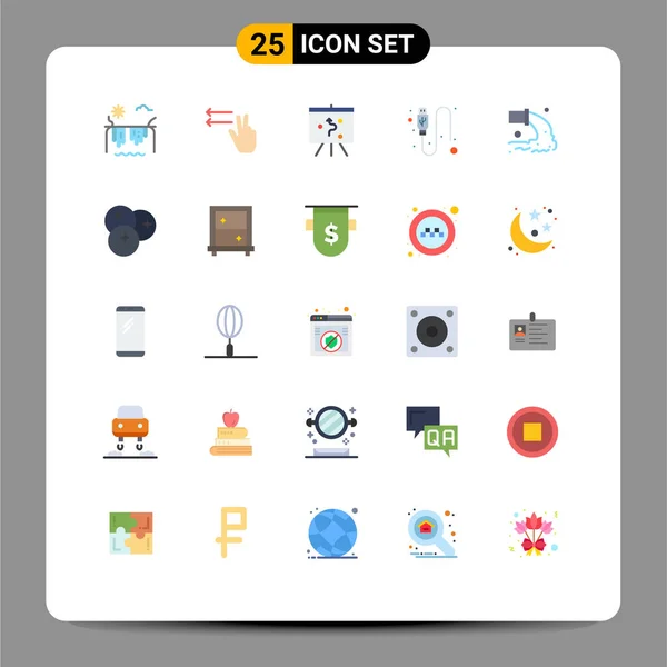 Stock Vector Icon Pack Лінійних Знаків Символів Каналізації Забруднення Управління — стоковий вектор