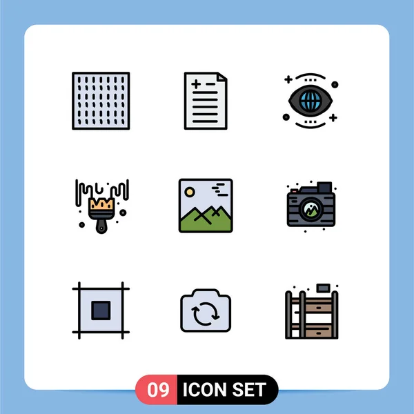 Conjunto Iconos Creativos Universales Simplemente Vector Ilustraciones Para Aplicaciones Web — Vector de stock