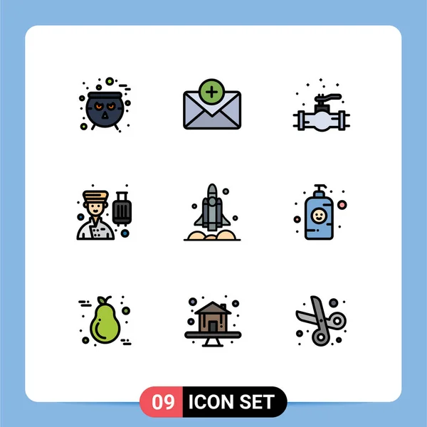 Conjunto Iconos Creativos Universales Simplemente Vector Ilustraciones Para Aplicaciones Web — Archivo Imágenes Vectoriales