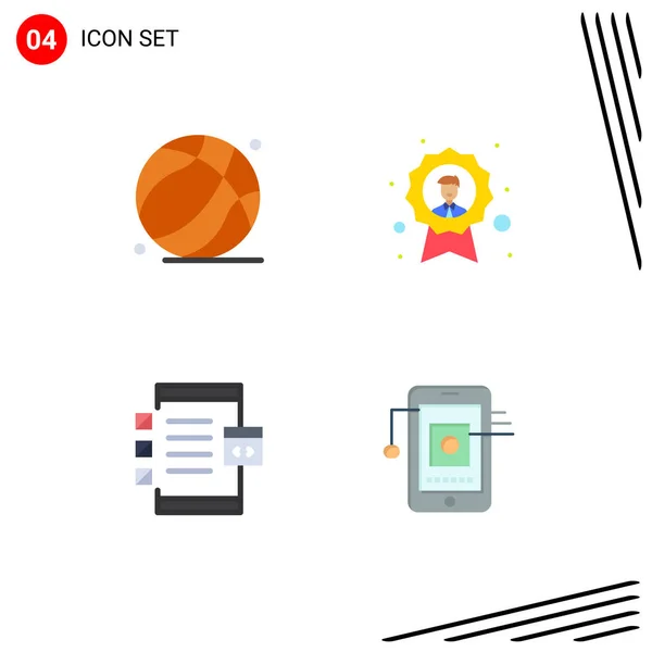 Pack Modern Flat Icons Tekens Symbolen Voor Web Print Media — Stockvector