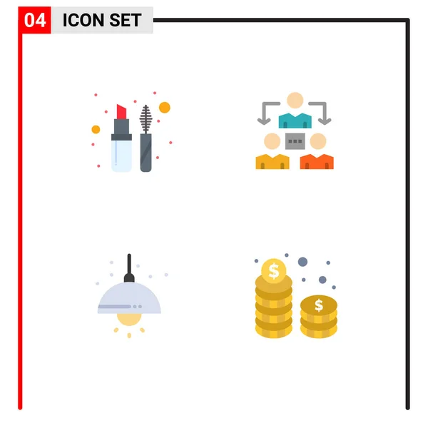 Universal Icon Symbols Group Modern Flat Icons Lips Stick Vida — Vetor de Stock