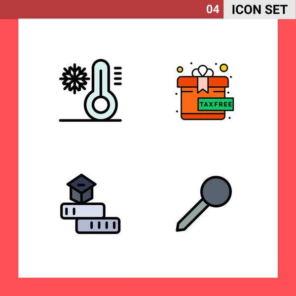 Conjunto Iconos Creativos Universales Simplemente Vector Ilustraciones Para Aplicaciones Web — Archivo Imágenes Vectoriales