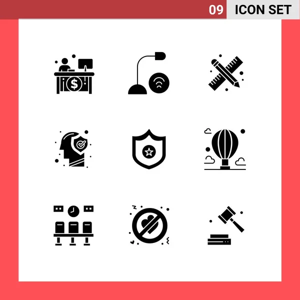 Icone Creative Segni Simboli Moderni Appartamento App Recinzione Borsa Mac — Vettoriale Stock