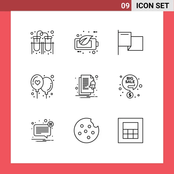 Iconos Creativos Signos Símbolos Modernos Apartamento Aplicación Valla Bolsa Mac — Archivo Imágenes Vectoriales