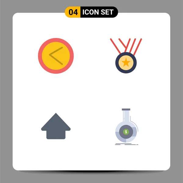 Interface Utilisateur Paquet Icônes Plates Base Flèche Vers Haut Utilisateur — Image vectorielle