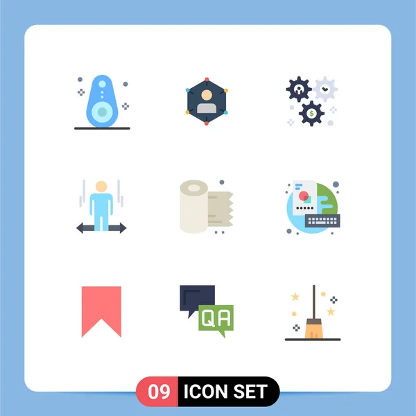 Iconos Creativos Signos Símbolos Modernos Del Hombre Dólar Personal Configuración — Vector de stock