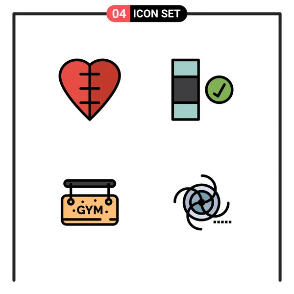 Conjunto Iconos Creativos Universales Simplemente Vector Ilustraciones Para Aplicaciones Web — Archivo Imágenes Vectoriales