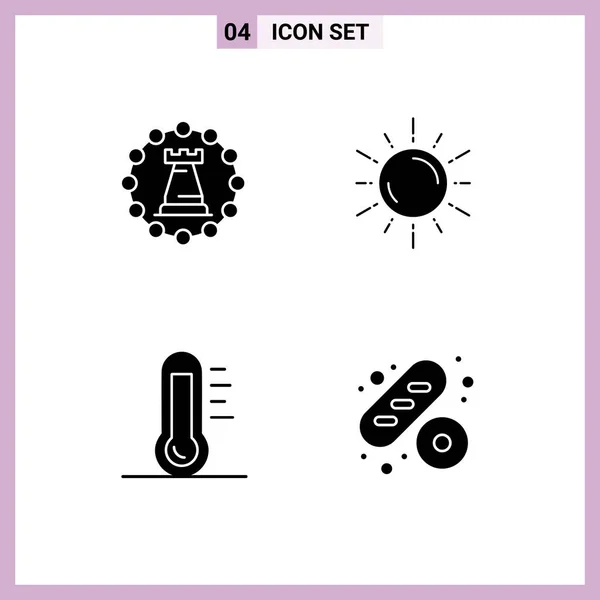 Iconos Creativos Signos Símbolos Modernos Apartamento Aplicación Valla Bolsa Mac — Vector de stock