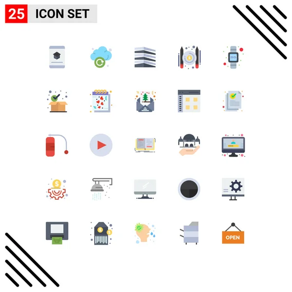 Stock Vector Icon Pack Line Signs Sysymbols Writer Paid Technology — Archivo Imágenes Vectoriales