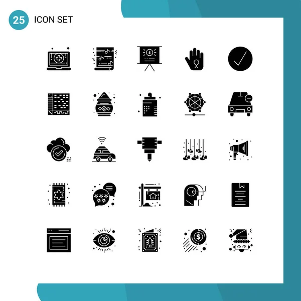 Stock Vector Icon Pack Líneas Signos Símbolos Para Reproductor Multimedia — Archivo Imágenes Vectoriales