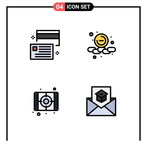 Set Universal Creative Icons Simply Vector Illustrations Web Mobile Apps — Stock Vector